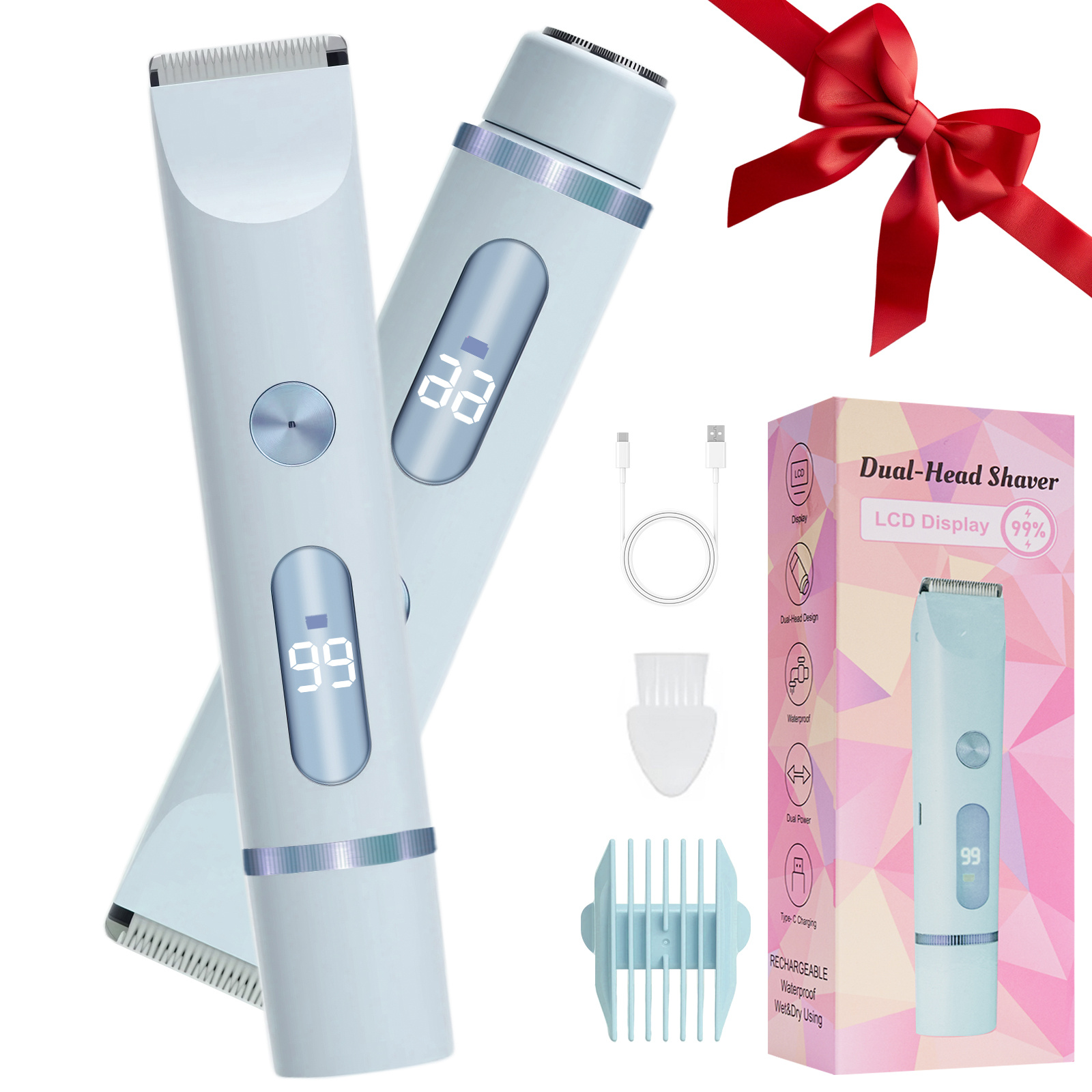 66946892-ca60-4c31-8a6a-f32b6cc463b3.jpg Only Private Parts Armpit Double-headed Lady Shaver Electric Mute - Image 8