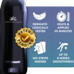 hard wax roller for body hair removal roll on wax kit for women dermatologically tested patent pending product ideal for body & bikini line