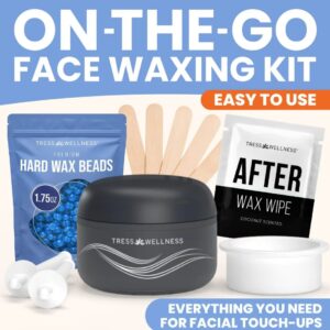 easy to use nose & brow wax kit for women & men by brandrazi– travel friendly facial & nose wax set for brows, upper lip & sideburns sensitive smooth silicone gentle body care hair removal