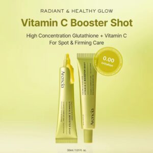 Vitamin C Booster Shot, Pure Vitamin C + Glutathione for Bright, Healthy Skin Glow